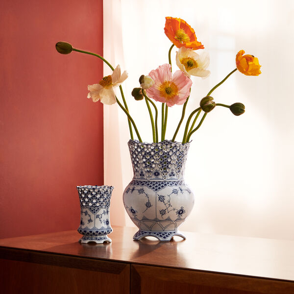 Musselmalet Vollspitze Vase 22 cm, Royal Copenhagen