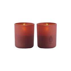 Glass Candle 2-pack, wine red, Uyuni Lighting