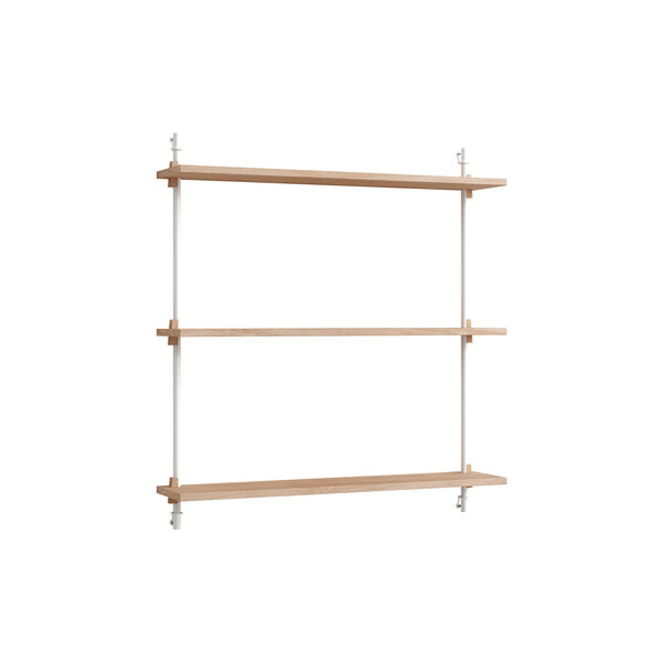 Wall Shelving Standard, oak/white, MOEBE
