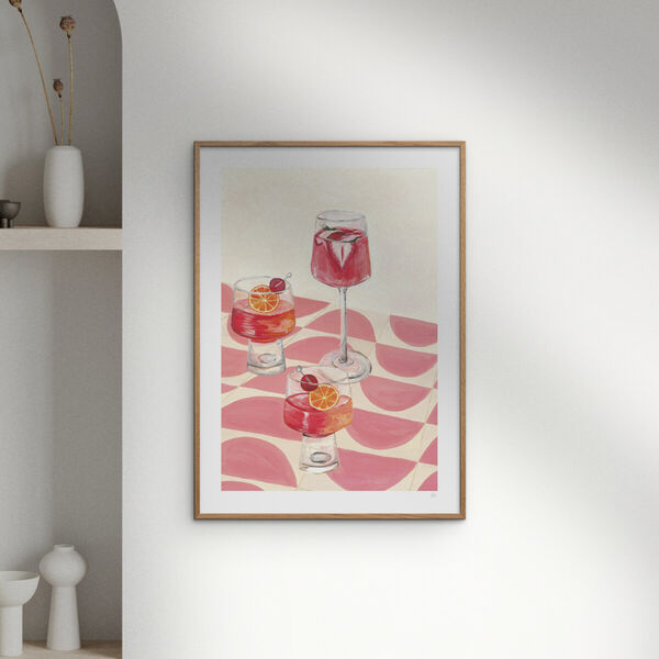 Campari Cocktails, Poster & Frame