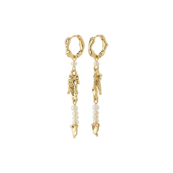 NIYA Freshwater Pearl Earrings, gold plated, Pilgrim