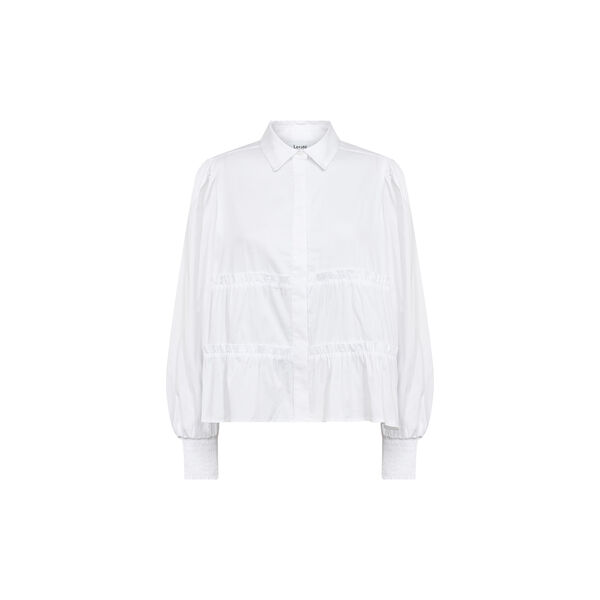 LR-ISLA SOLID 95 Skjorte, white, Levet&eacute; Room