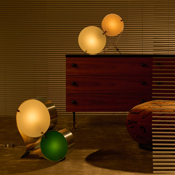 Coppia Tischlampe, Elfenbein/Ros&eacute;, GUBI