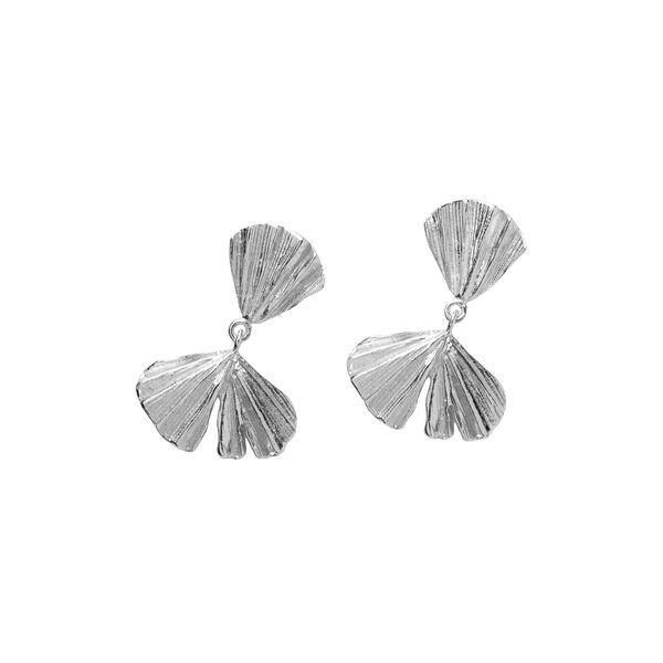 Autumn Leaf Earrings, sterling silver, Pernille Corydon Jewellery