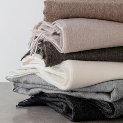 Luxury Throw, light grey, ELVANG