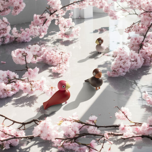 Flora Jahresvogel 2024, pink, Kay Bojesen Denmark