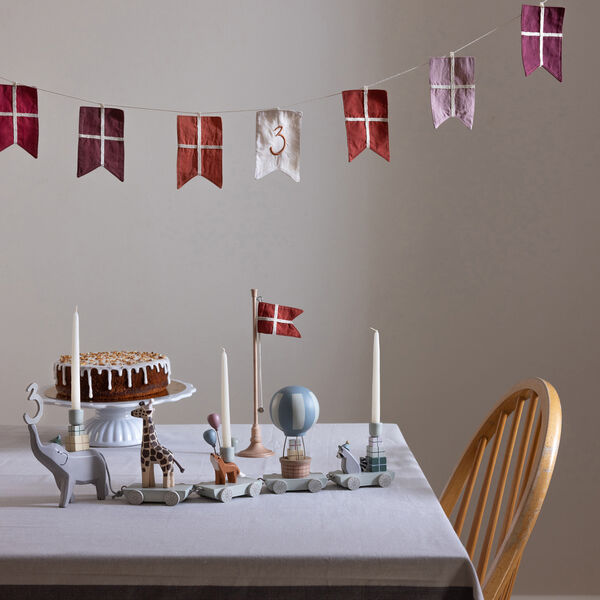 Birthday Flag Bunting Numbers 0-9, Sebra