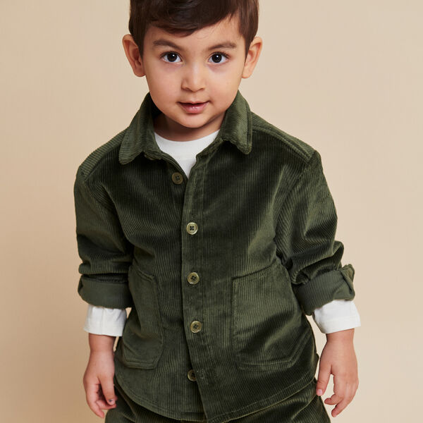 Cord-Overshirt, dark green, Copenhagen Colors Organics