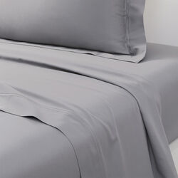 Triomphe Flat Sheet, platine, Yves Delorme