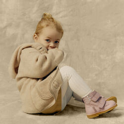 Lauflerner-TEX-Winterstiefel, Rosebud/Maple-Glitzer, ANGULUS