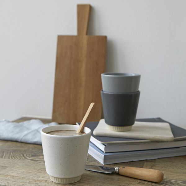 Colorit Tasse, grau, Knabstrup Keramik