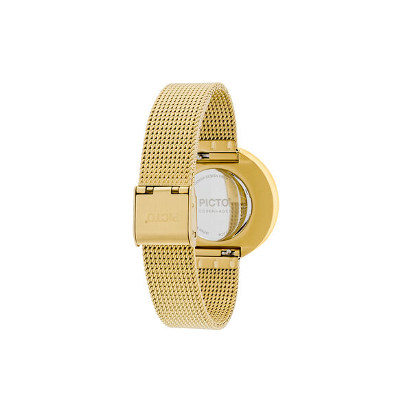 Picto Wrist Watch, black/gold, PICTO