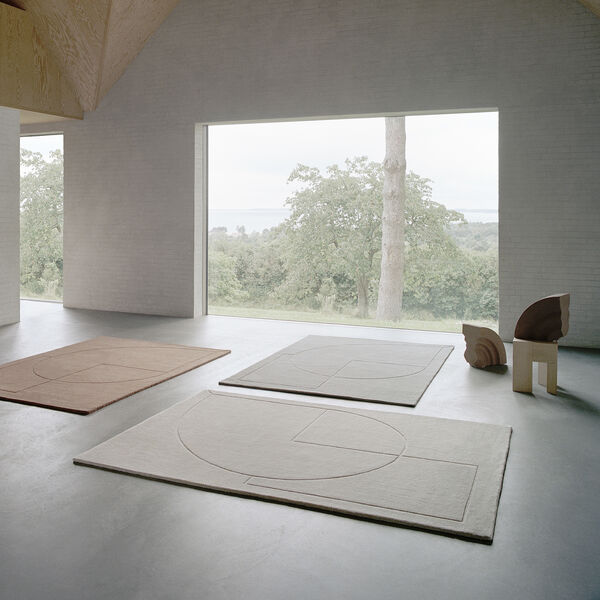 Lineal Poem Rug, beige, Linie Design