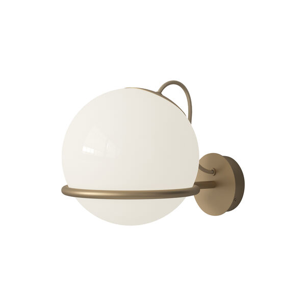 Model 237/1 Wall Lamp, opaline/champagne Model 237/1 Wall Lamp, opaline/champagne, Astep