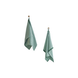 Tea towel herringbone twill 2 stk., green/green, EKTA Living