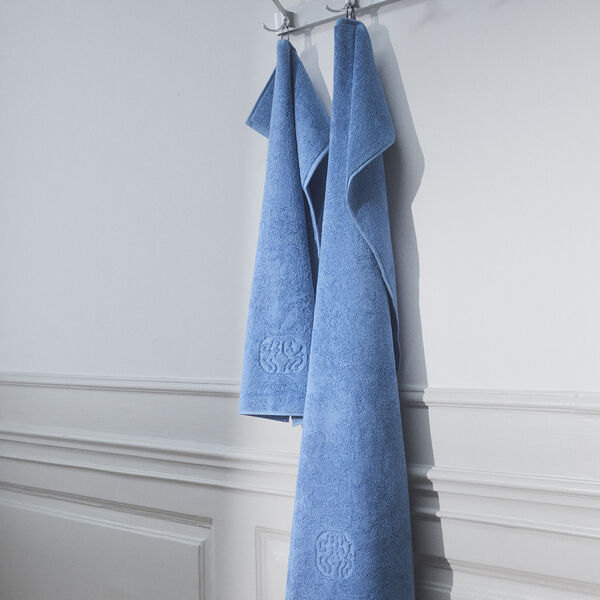 DAMASK TERRY Towel, bright blue, Georg Jensen Damask
