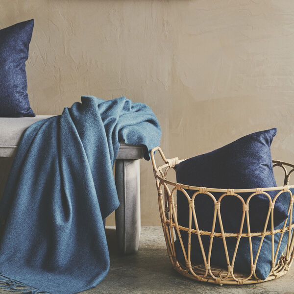 Cusco Cushion, 00726 denim blue, Silkeborg Uldspinderi