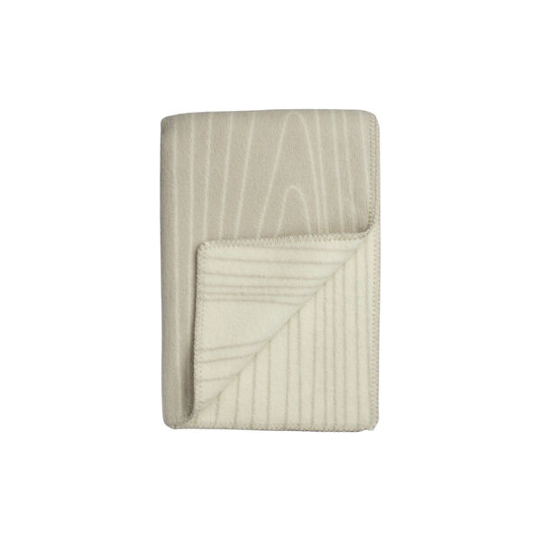 Skog Plaid, beige/natur, Røros Tweed