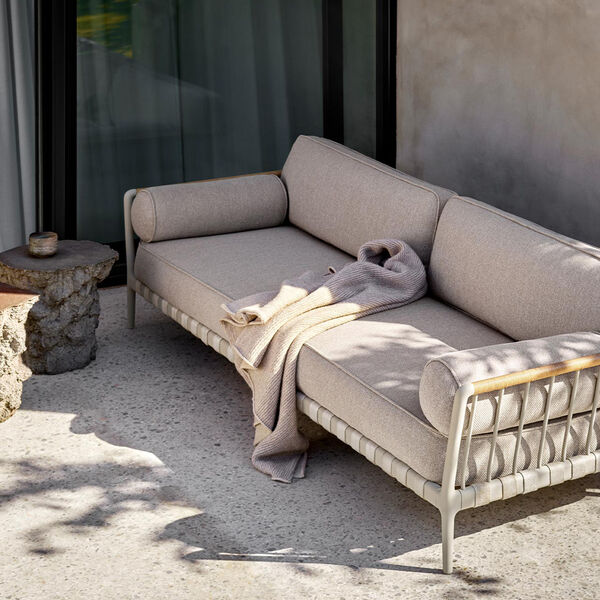 VIPP720 Open-Air 3-Sitzer-Sofa, hellgrau, Vipp