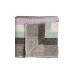 MIKKEL Half Size Throw, grey, Røros Tweed