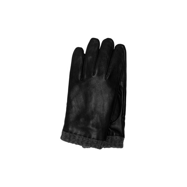 Rasmus Leather Gloves, black, Kessler