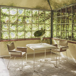 Tropique Esszimmerstuhl mit Fransen, Leslie Limonta 12/klassisches Wei&szlig;, halbmatt, GUBI