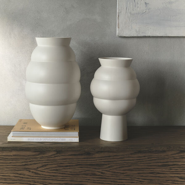 Tortus Archie Vase Nr. 4, wei&szlig;, Knabstrup Keramik