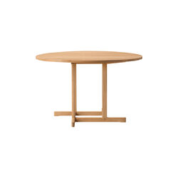 BM80 Mogensen Shaker Table &Oslash; 120 cm, oiled oak, Fredericia Furniture