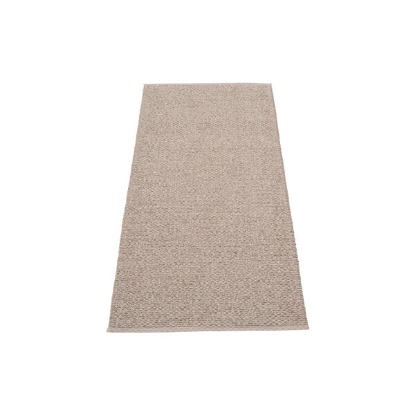 Svea Plastic Rug, mud metallic/mud, Pappelina