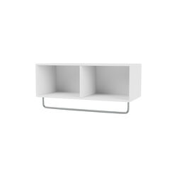 Montana Collection COAT Ablage mit Kleiderstange, new white 101, Montana Furniture