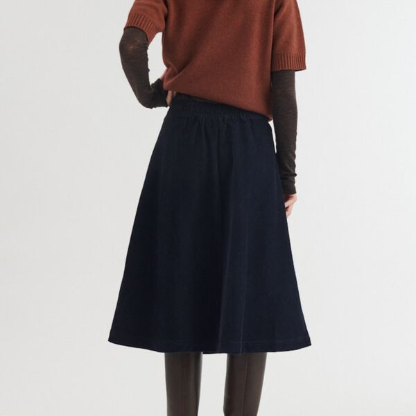 Millu Skirt, india ink, Basic Apparel