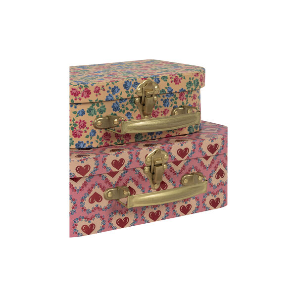 2er-Pack Koffer, pink, Konges Sl&oslash;jd