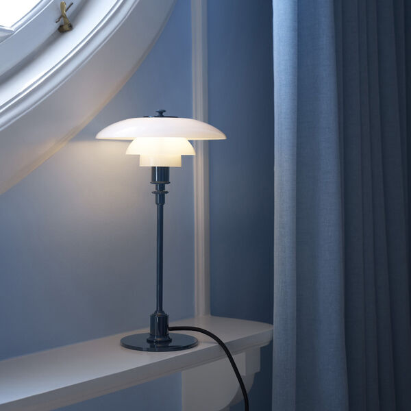 PH 2/1 Table Lamp, glossy deep blue, Louis Poulsen
