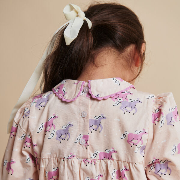 Einhorn-Bluse mit Kragen, unicorn comb., Copenhagen Colors Organics