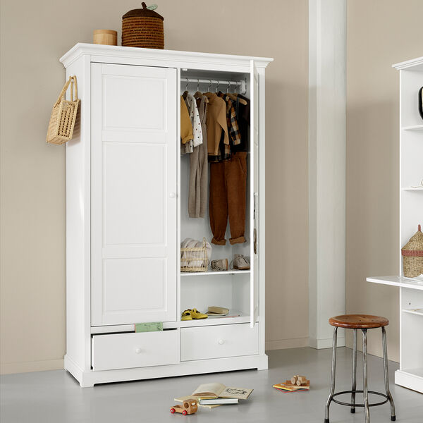 Seaside Wardrobe with 2 Doors, Oliver Furniture
