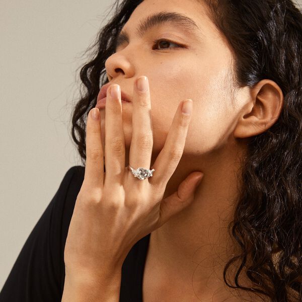 TINA Crystal Ring, silver, Pilgrim