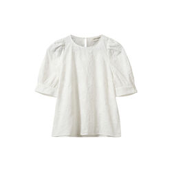 AhliaSW Bluse mit Puff&auml;rmeln, white, Sofie Schnoor