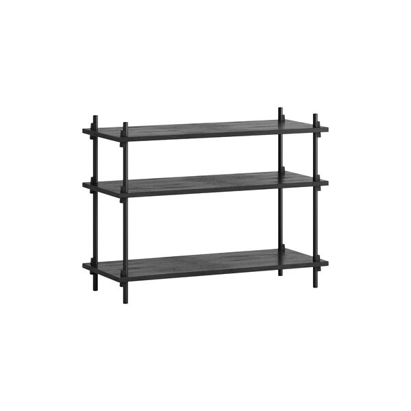 Shelving Classic Low, black/black, MOEBE