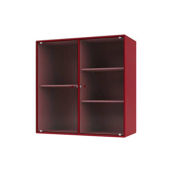 RIPPLE II Vitrine Cabinet, 165 beetroot, Montana Furniture