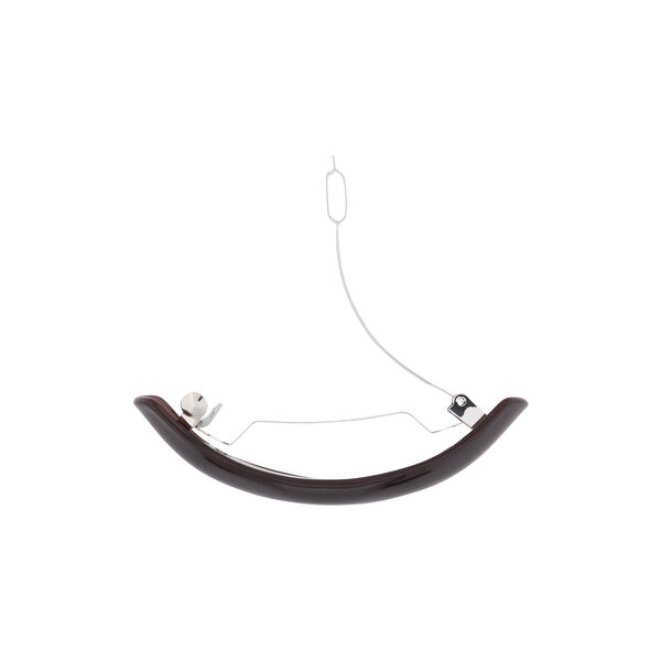Curved Bone Clip, brown, SUI AVA