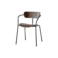 Pavilion AV2 Chair, walnut/black, &Tradition