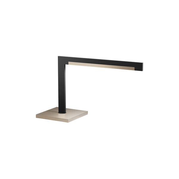 INLAY T2 LINEAR Table Lamp, matt black/satin gold, LIGHT-POINT