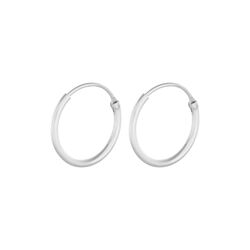 Tiny Plain Hoop Ohrringe, silber, Pernille Corydon Jewellery