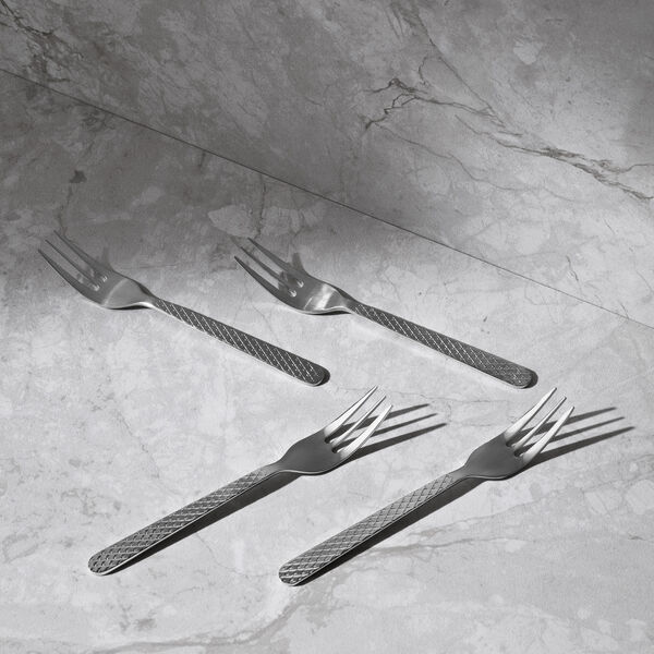 Rhombe Kuchengabel 4 st&uuml;ck., Lyngby Porcel&aelig;n