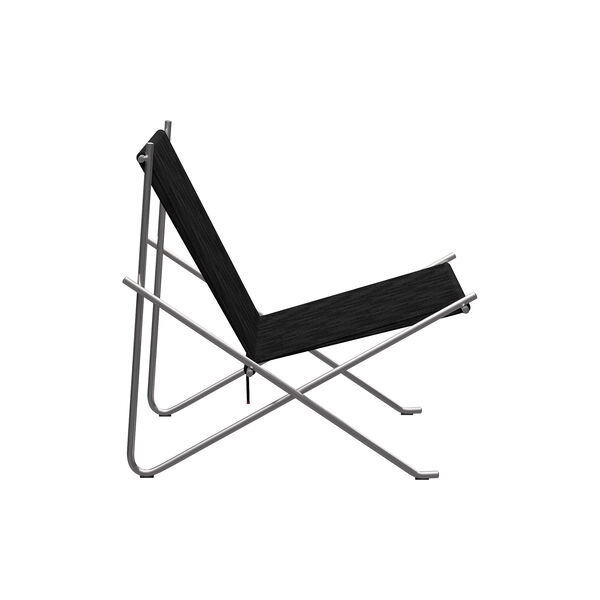 PK4&trade; Chair, brushed stainless steel/black, Fritz Hansen