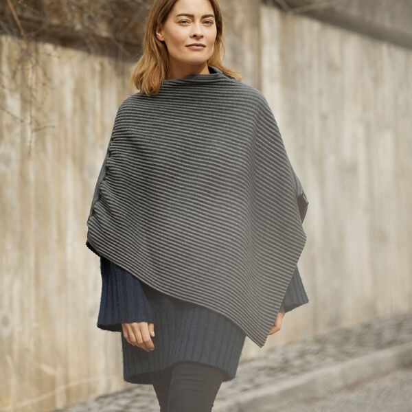 Pleece Poncho, dunkelgrau, Design House Stockholm