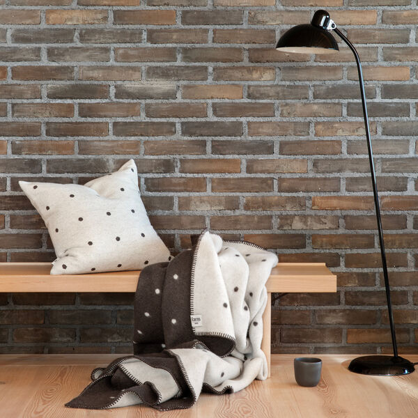 PASTILLE Cushion, black and white, R&oslash;ros Tweed