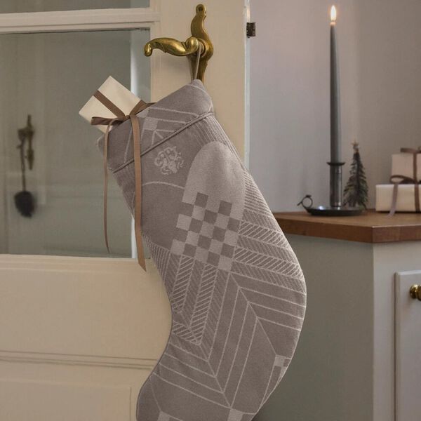 CHRISTMAS&nbsp;Stocking, deep red, Georg Jensen Damask