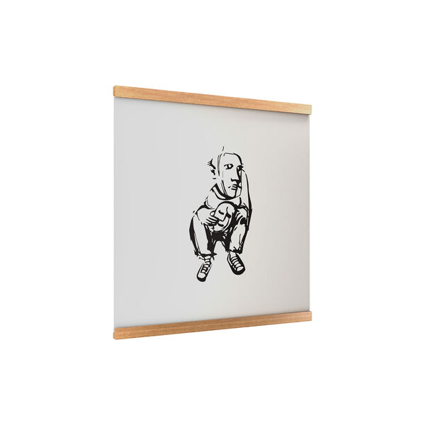 Display SINGLE for Vinyl Records, oak, KRISTIAN JUUL