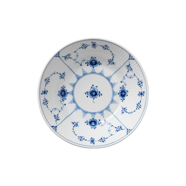 Musselmalet gerippt tiefer Teller &Oslash; 17 cm, Royal Copenhagen